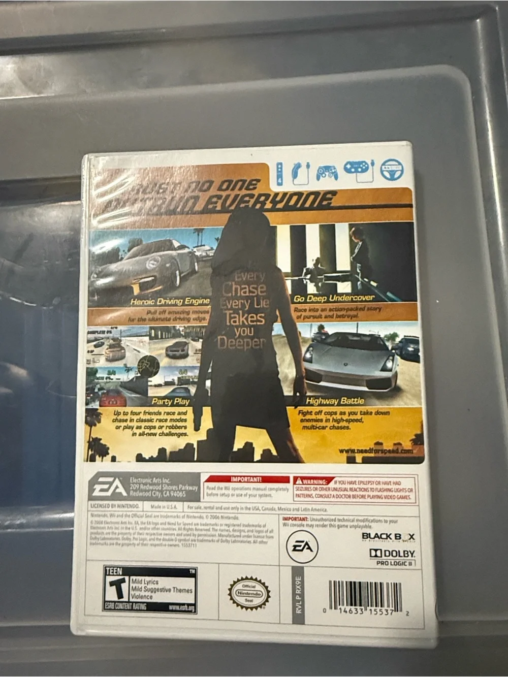Need for Speed: Undercover Nintendo Wii Game Complete In Case Racing EA - Picture 6 of 6